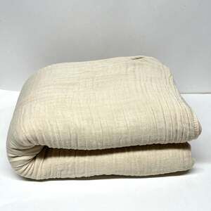 The Fleece Company Throw Blanket 100% Gauze Muslin Cotton
